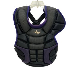Used All-Star CP28PRO NOT NOCSAE Catchers Chest Protector Black And Purple Adult 11692-S000158025