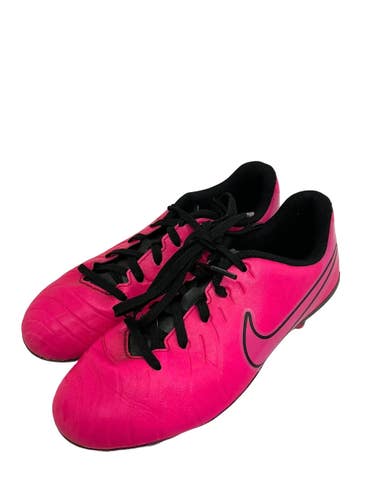 Used Nike TIEMPO LEGEND 10 CLUB Soccer Cleats Pink Junior 03 11692-S000158026