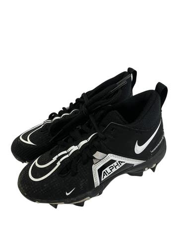 Used Nike ALPHA MENACE 3 SHARK Youth FB Cleats Black Youth 13.0 11692-S000158028