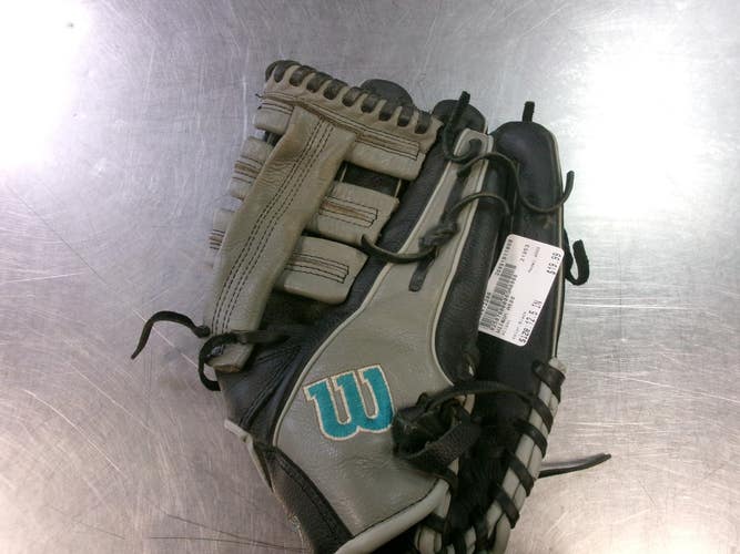 Used Wilson A500 BB/SB Glove RH Throw Black 12 1/2" 11868-S000072206