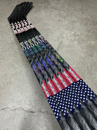 6 PACK 75 Flex P90TM True Hzrdus Smoke Senior Right Hand Hockey Stick Team USA Pro Stock (New)