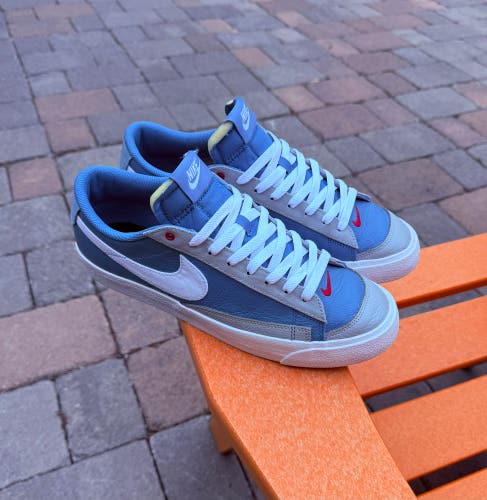 Men’s Nike Sz 10.5 Blazer '77 Vintage Low ID By You Custom Skateboard Sneakers
