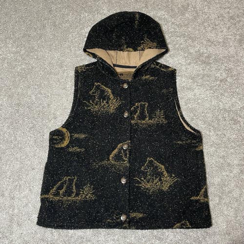 Vintage Bear Ridge Outfitters Fleece Button Vest Size Large USA 90s Nature Rare