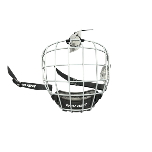 Used Bauer Hockey Wire Mask Silver MD 11375-S000382955
