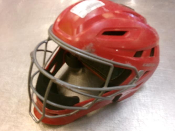 Used Easton GAMETIME Catchers Helmet w/Mask Red SM 11339-S000207439