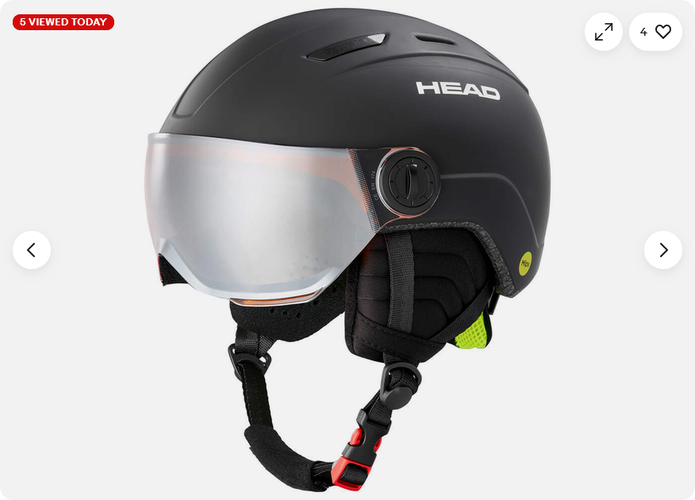 Share NEW Ski Snowboard HEAD MOJO Visor MIPS kids helmet with visor/lens NEW XS/S