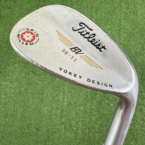 Titleist Vokey Spin Milled 2009 56 11 Sand Wedge Steelfiber 125 Stiff NEEDS GRIP