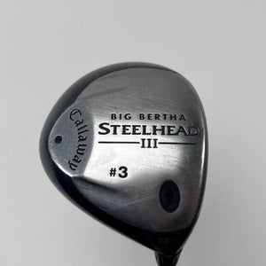 Callaway Steelhead III 3 Fairway Wood 15* System III Firm RH Midsize Grip