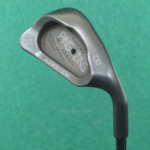 Ping Zing Stainless Black Dot Single 8 Iron Karsten KT-M Steel Stiff