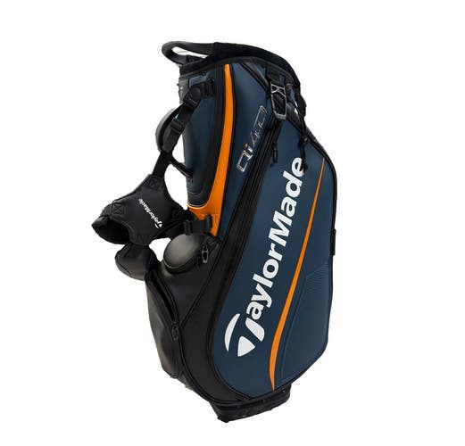 2026 TaylorMade Qi4D Blue/Black/Orange Tour Stand Carry Golf Bag