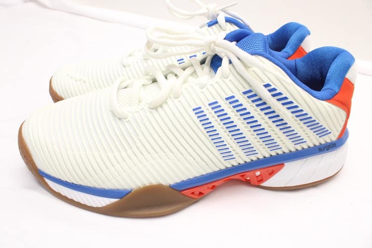 *NWOB* K-SWISS MEN'S HYPERCOURT EXPRESS 2 INDOOR COURT SHOES (WHT/RED) SIZE 9
