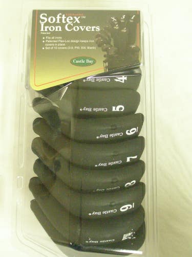 Castle Bay Softex Iron Covers (3-PW SW + 1, LEFT) Black LH NEW