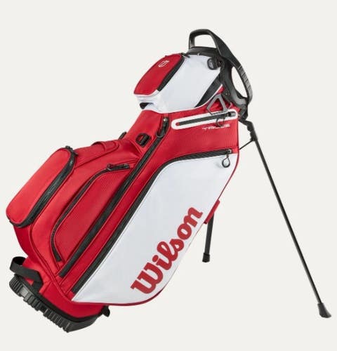 Wilson Talus 5 Stand Bag (10", 5-way top, Red/White) 2026 Golf NEW