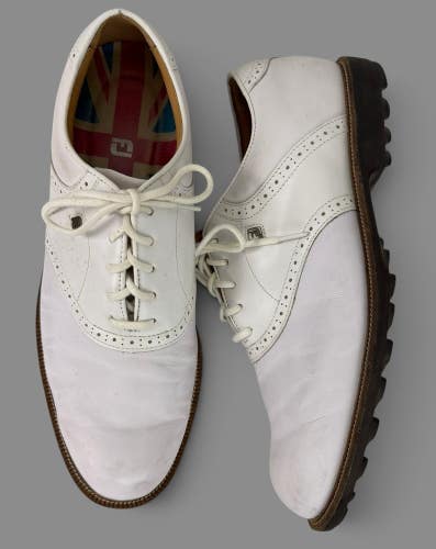 Men's FootJoy FJ Professional Golf Shoes Spikeless White 12 W 57001