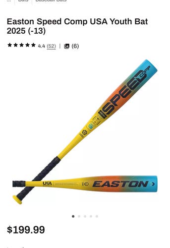 2025 Easton speed Comp USABat Certified Bat (-13) 15 oz 28" (New)