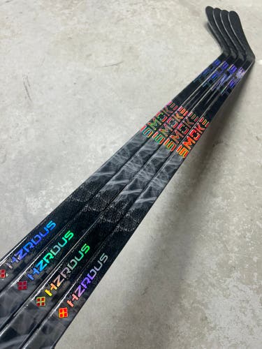 4 PACK 85 Flex P86 Nitro Wrapped As Hzrdus Smoke Senior True Left Hand Pro Stock (New)