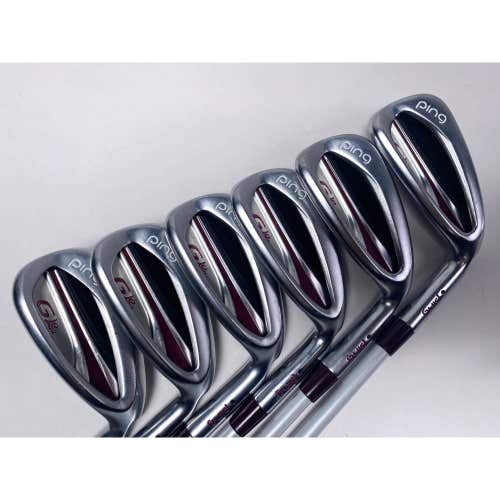 Ping G LE 2 Iron Set 7-PW+GW+SW Black Dot ULT240 Lite Ladies RH +1''