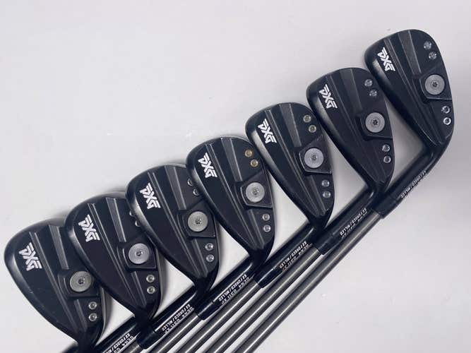 PXG 0311 XP GEN4 Xtreme Dark Iron Set 5-PW+GW AeroTech Steel Fiber i95 Stiff RH