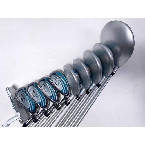 Tour Edge Lady Edge Club Set Driver 3W & 5W 6H-7H 8-PW SW Putter Lady Edge RH