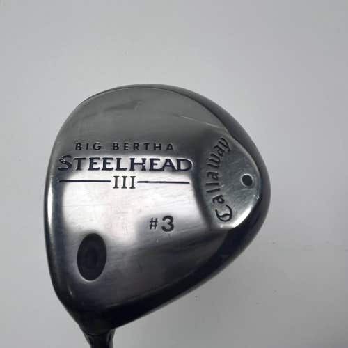 LEFTY Callaway Steelhead III 3 Fairway Wood 15* System III Senior LH
