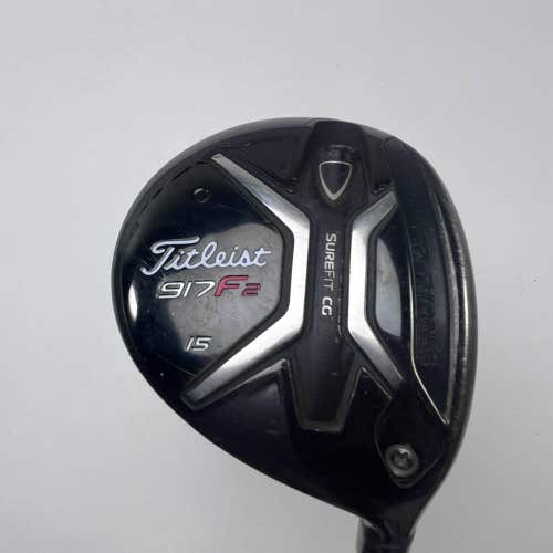 Titleist 917 F2 3 Fairway Wood 15* Aldila Rogue Max 73g Regular Graphite Mens RH