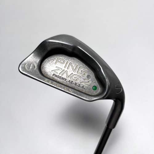 Ping Zing 2 Sand Wedge SW Green Dot 2* Up TFC 100 I 100g Stiff Graphite Mens RH