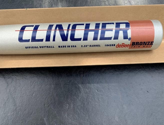 MINT! NWOT? DEBEER CLINCHER BRONZE 34 36 SLOW PITCH SOFTBALL BAT