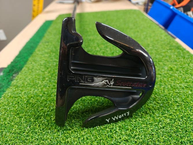 Ping Scottsdale Y Worry Blac Dot 43 Inch Long Putter Straight Long Grip