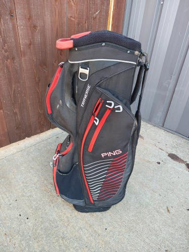 Ping Traverse 14 Way Divider Cart Bag Black/Red/Grey