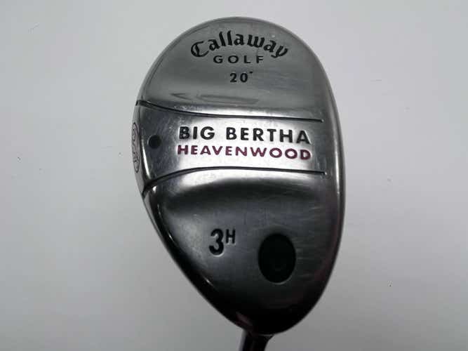 Callaway Big Bertha Heavenwood 3 Hybrid 20* RCH 75w Firm Graphite Mens RH