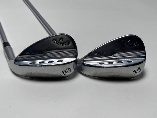 Callaway Jaws MD5 Platinum Chrome Wedge Set 54* 12 | 58* 12 True Temper S400 RH