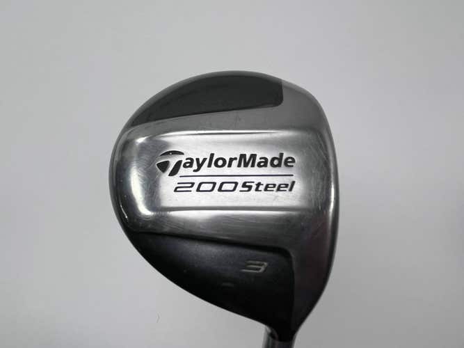 TaylorMade 200 Steel 3 Fairway Wood 15* Lite 90g Stiff Graphite Mens RH DING