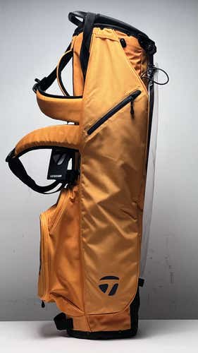 TaylorMade FlexTech Carry Bag Orange 3-Way Divide Dual Strap Golf Bag
