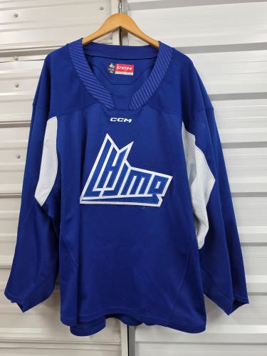 Blue Size 58G Goalie Cut CCM LHJMQ Practice Jersey (Used)