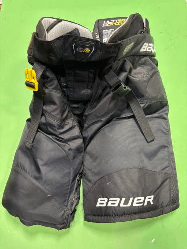 Black Intermediate Medium Bauer Supreme Ultrasonic Hockey Pants