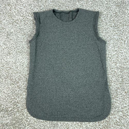 Lululemon Tank Top Womens S Gray Sleeveless Longline Crew Neck Yoga Gym Workout