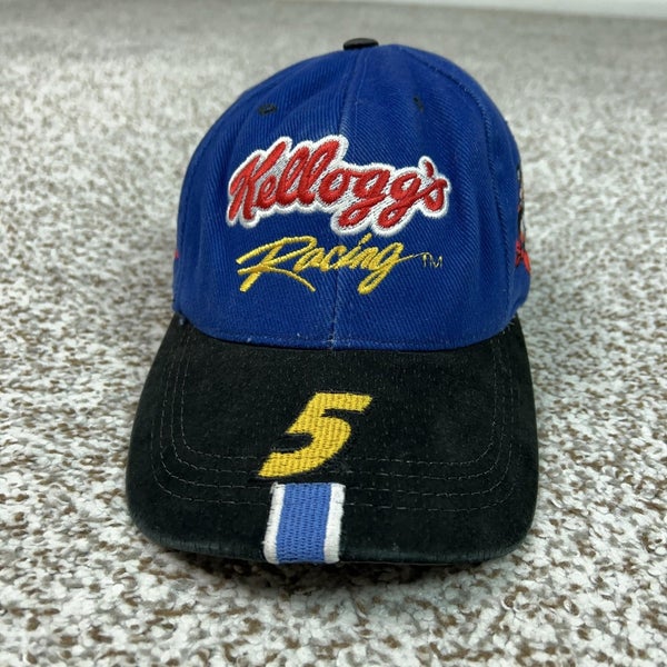 Terry Labonte Hat Cap Strap Back Mens One Size Blue NASCAR Racing 5 Kelloggs
