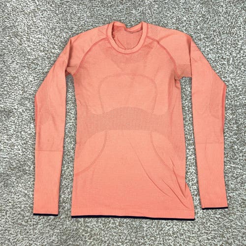 Lululemon Shirt Womens 6 Pink Swiftly Tech Long Sleeve Running Gym Yoga Workout
