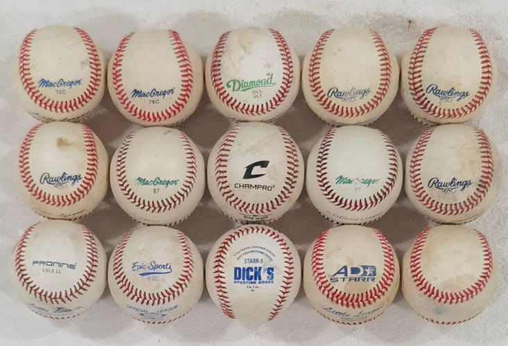 Baseballs 15 pack (Used)