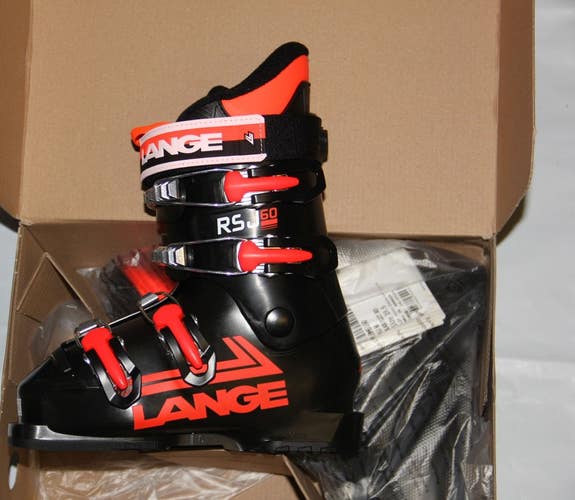 NEW Lange junior kid ski boots RJS 60 size 19.5 mondo