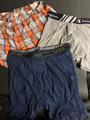 Bundle of Three Used Briefs Champion Hanes Duluth