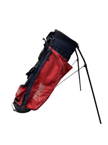 Used Ping K56 Mens Stand Bag Navy Blue And Red 11835-S000212832