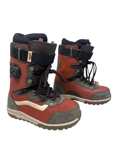 Used Vans INFUSE Mens Snowboard Boots Olive Green Senior 9 11835-S000212836