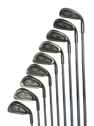 Used Ping EYE 2 RED DOT Mens Iron Set RH 4I-SW 11835-S000212888