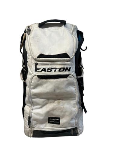 Used Easton JENN SCHRO CATCH WHL BAG BB/SB Player Wheeled Bag White And Black 11835-S000212979