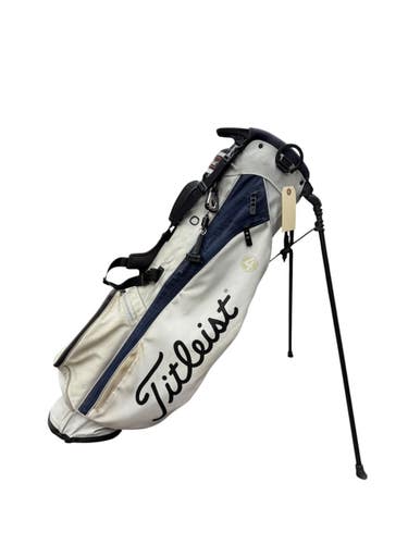 Used Titleist 4 PLAYER Mens Stand Bag Navy And White 11835-S000212993