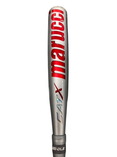 Used Marucci CAT X COMP BB/SB USSSA 2 3/4 Bat Silver And Red 30" 11835-S000212676