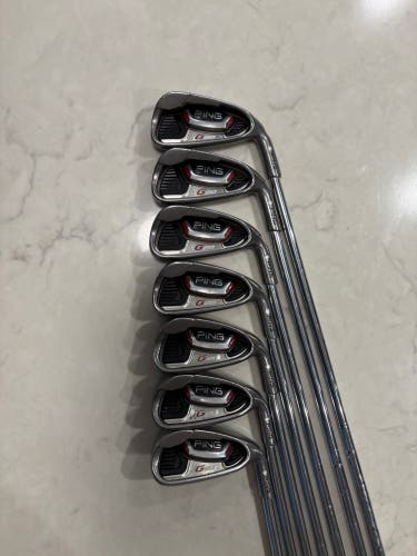 PING G20 White Dot Iron Set 4-PW Regular Flex CFS Steel RH 7 Clubs