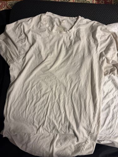 Bundle 2 White Used Under Shirts for Workouts size L