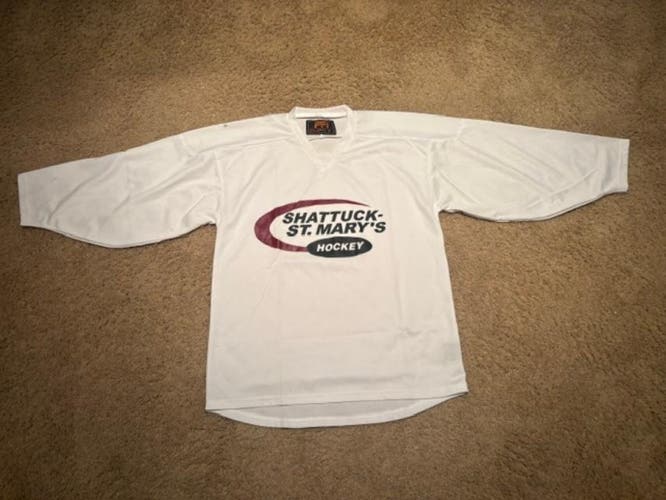 Shattuck St. Mary's White Hockey Jersey Size Adult Small